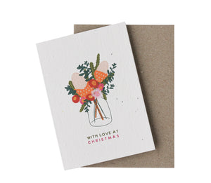 With Love at Christmas Plantable Card